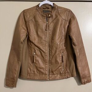 Maurices Light Brown Leather Jacket